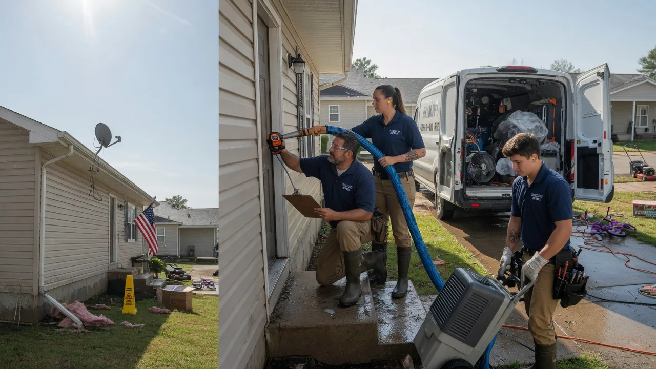 Ceiling Water Damage Restoration in Ostrander, OH near me